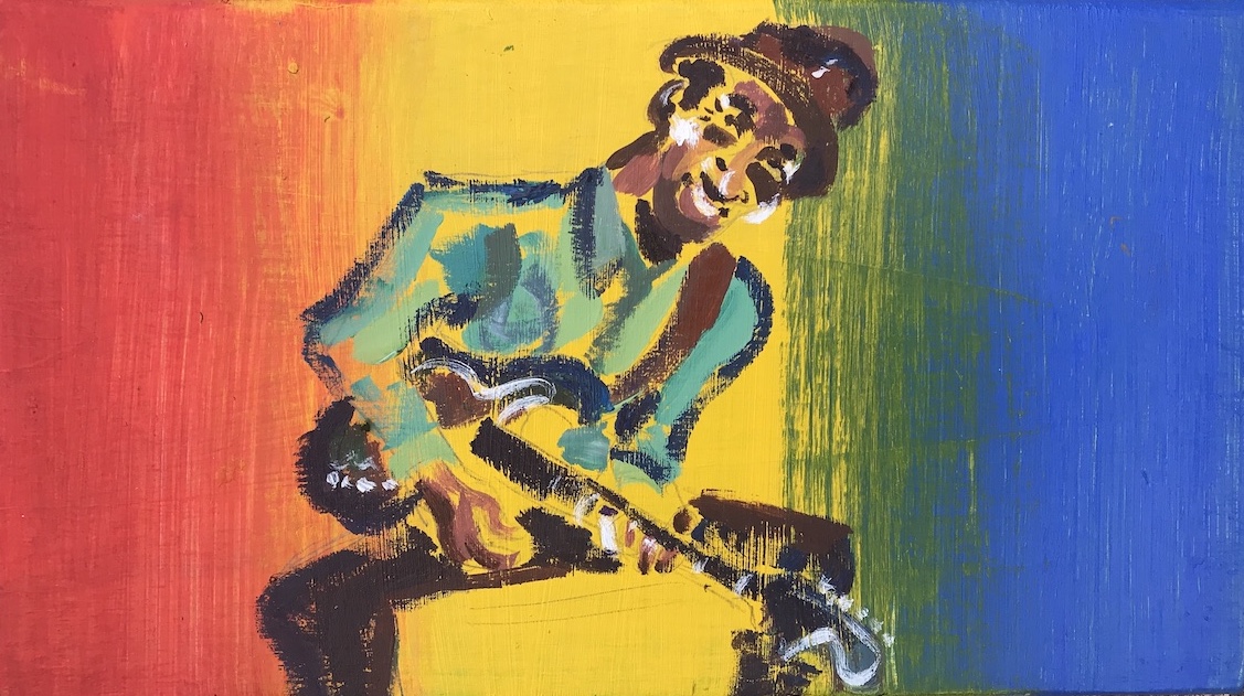 Hound Dog Taylor painting 2